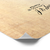 Football Helmet Patent Print Poster (Ecke)