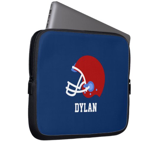 Football Helmet Personalisiert Boys Laptopschutzhülle (Vorne Rechts)