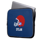 Football Helmet Personalisiert Boys Laptopschutzhülle (Vorderseite Links)