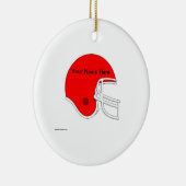 Football Helmet - Rot Keramikornament (Rechts)