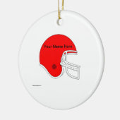 Football Helmet - Rot Keramikornament (Links)