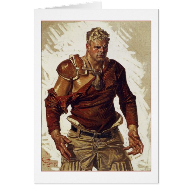 Football Hero von Joseph Leyendecker (Vorne)