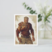 Football Hero von Leyendecker Postkarte (Stehend Vorderseite)