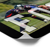 Football High School Senior Night 7 Photo Collage Poster (Ecke)