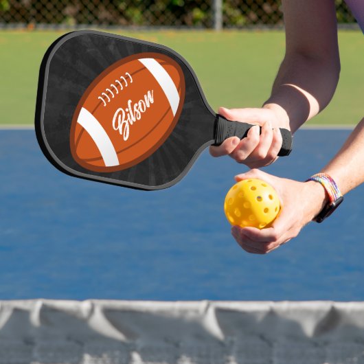 Football Illustration Cool Grunge Personalisiert Pickleball Schläger (InSitu)