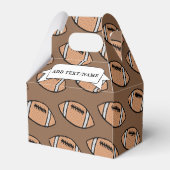 Football Individuelle Name Brown Geschenkschachtel (Rückseite)
