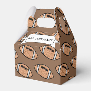 Football Individuelle Name Brown Geschenkschachtel