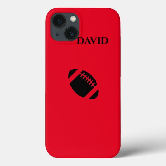 Football iPhone/iPad Gehäuse mit personalisiertem Case-Mate iPhone Hülle (Rückseite)