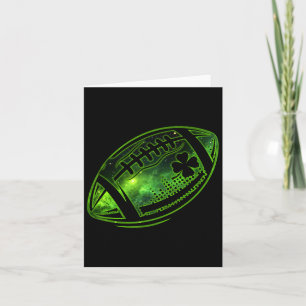 Football Irish Kleeblatt Lucky Clover St Patricks Karte