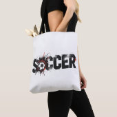 Football Is Life – Modern Soccer Typography Design Tasche (Von Nahem)