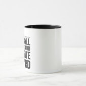 Football is my Second Favorite F Word Funny Gift Tasse (Zentrum)