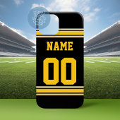 Football Jersey Black Gold Case-Mate iPhone Hülle