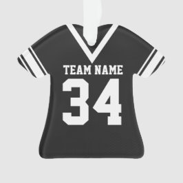 Football Jersey Black Uniform Ornament