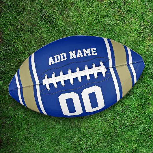 Football Jersey Blue|Gold Personalisiert