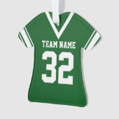 Football Jersey Green Uniform mit Foto Ornament (Vorderseite)