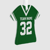 Football Jersey Green Uniform mit Foto Ornament (Vorderseite)