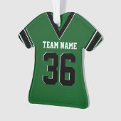 Football Jersey Green Uniform mit Foto Ornament (Vorderseite)