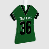 Football Jersey Green Uniform mit Foto Ornament (Vorderseite)