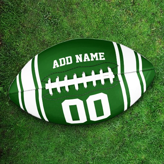 Football Jersey Green|White Personalisiert
