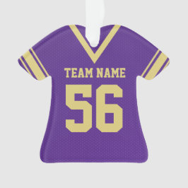 Football Jersey Lila Gold Uniform mit Foto Ornament