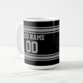 Football Jersey - Mit Ihren Informationen individu Kaffeetasse (Vorderseite Links)