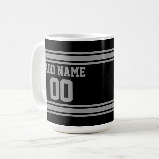 Football Jersey - Mit Ihren Informationen individu Kaffeetasse (Vorderseite Links)