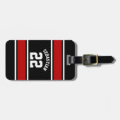 Football Jersey Personalisierter Name Gepäckanhänger (Vorderseite horizontal)