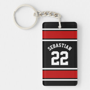 Football Jersey Personalisierter Name Schlüsselanhänger