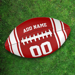 Football Jersey Red White Personalisiert