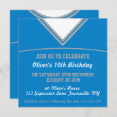 Football Jersey Themed Party Einladung Template, L (Vorne/Hinten)