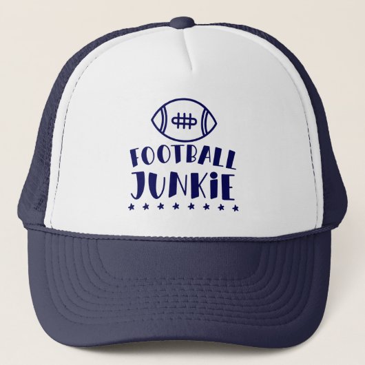 Football Junkie Trucker Hat Truckerkappe (Vorderseite)