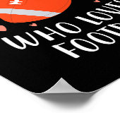 Football Just a Girl, die Lieben Poster (Ecke)