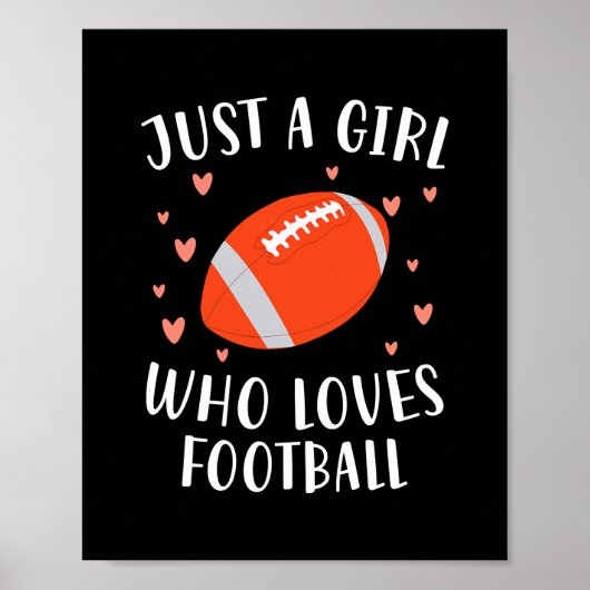 Football Just a Girl, die Lieben Poster (Vorne)