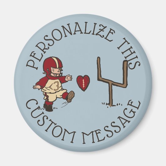 Football Kick Heart Magnet (Vorne)