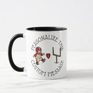 Football Kick Heart Tasse
