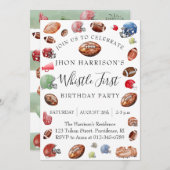 Football Kindergeburtstag Party Einladung (Vorne/Hinten)