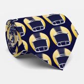 Football Krawatten Navy und Yellow von SRF (Gerollt)