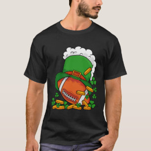 Football Leprechaun Hat Sport Kleeblatt Leaf St Pa T-Shirt