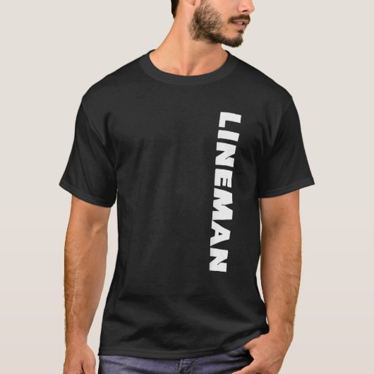 Football Lineman Defensive oder Offensive Line T-Shirt (Vorderseite)