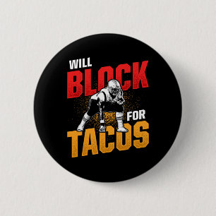Football Lineman für Tacos Offensive Defensive Pla Button