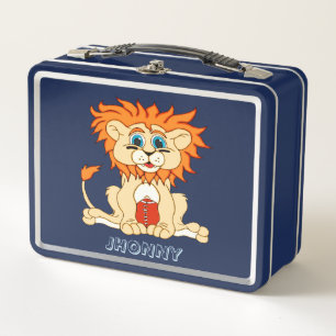 Football Lion Metall Lunch Box