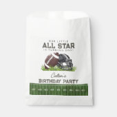 Football Little All Star Touchdown Birthday Party Geschenktütchen (Vorderseite)