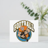 Football-Logo Postkarte (Stehend Vorderseite)