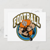 Football-Logo Postkarte (Vorne/Hinten)