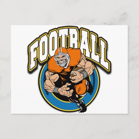 Football-Logo Postkarte (Vorderseite)