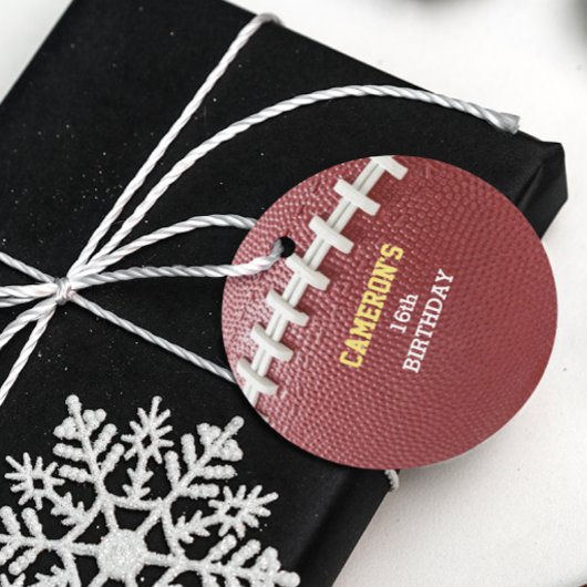 Football Look Gold Geschenkanhänger