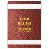 Football Look Personalisiert Klemmbrett (Rückseite)