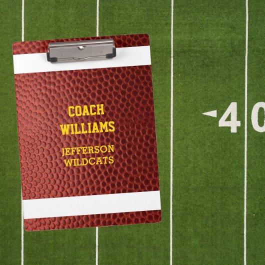 Football Look Personalisiert Klemmbrett