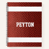 Football Look Personalisiert Notebook Notizbuch (Vorderseite)