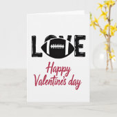 Football Love Valentine Card Karte (Gelbe Blume)